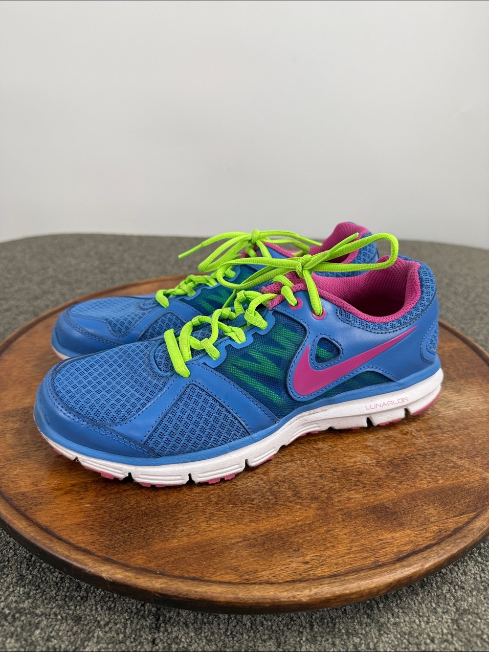 Nike Shoes Wm 7 Lunarforever 2 Blue Pink Green Athletic Running Sneakers